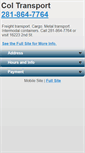 Mobile Screenshot of coltransport.com